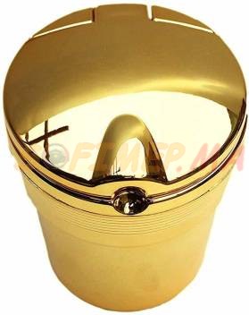 Cendrier pour voitures or avec led bleu accessoires voitures sofimep maroc