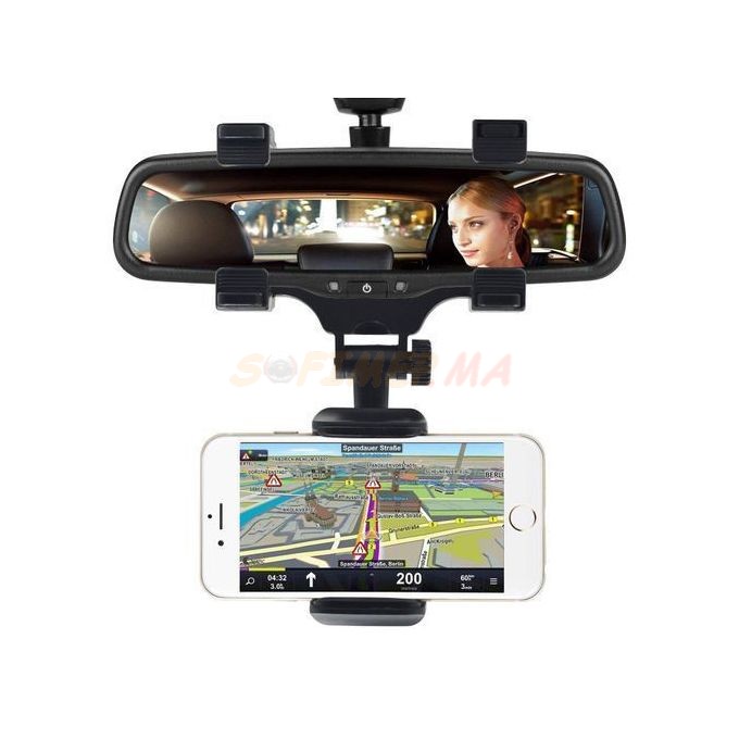 Support de rétroviseur de voiture porte-téléphone Mobile et Support de Navigation accessoires voitures sofimep maroc