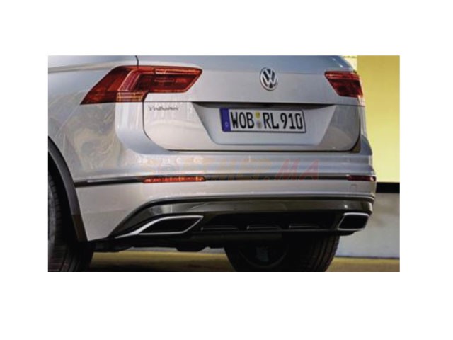 diffuseur de protection pour Volkswagen Tiguan pare-chocs arrière Accessoires Voiture maroc - accessoires auto maroc , Ecran Tactile android, Gps,Tapis sur Misure,Tapis Tableau ,Essuie Glace ,Housse ,Embout Chagment,Accoudoir ,Coque Clé,rideaux voiture , support télephone , caledos ...