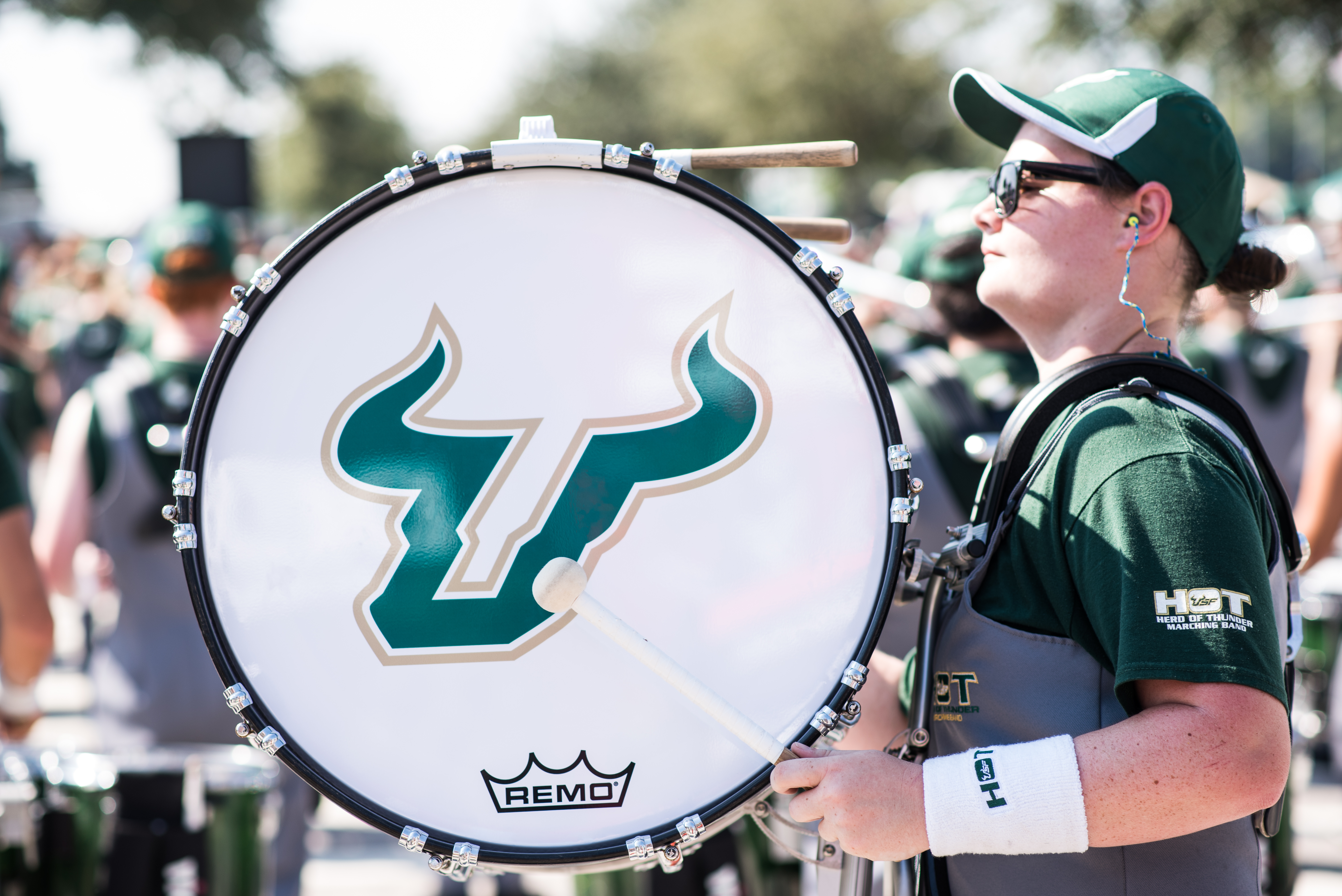 FSU vs USF 2016 14 - White Hot Band Drummers 5 by Dennis Akers (4016x6016)