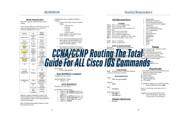 CCNA / CCNP Routing The Total Guide For All IOS Commands PDF