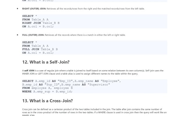 DBMS And SQL Questions And Answers PDF - Connect 4 Techs
