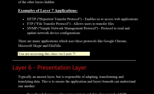 Cyber Security Networking Basics (CS Lesson 2) PDF - Connect 4 Techs