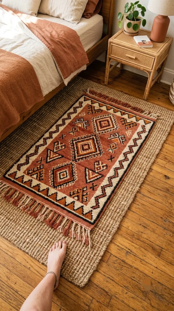 7. Layered Rugs