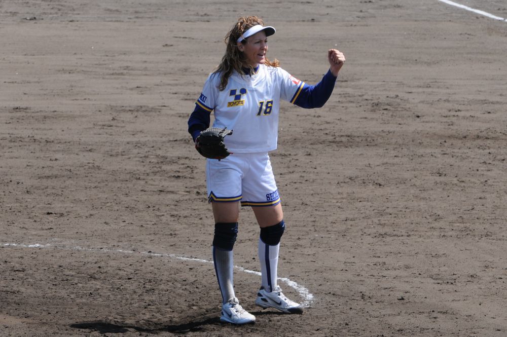 ソフトボール ミッシェル・スミス選手 (アメリカ)豊田自動織機試合使用 