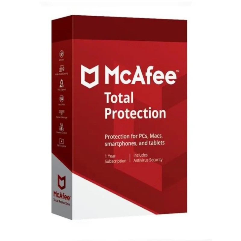 McAfee Total Protection für 1 Gerät (1-Jahres-Abonnement für Windows):  Erleben Sie vollständige Sicherheit und sorgenfreie Nutzung mit dieser All-in-One-Sicherheitslösung