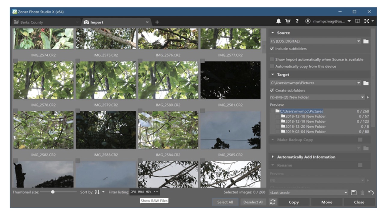 Zoner Photo Studio X for Windows