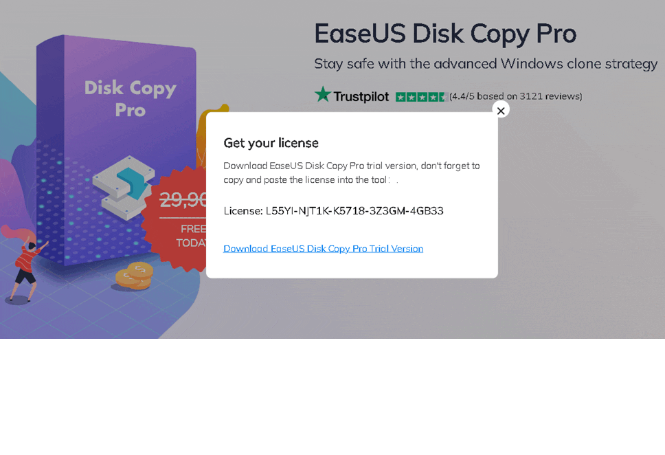 EaseUS Disk Copy Pro 6 license code