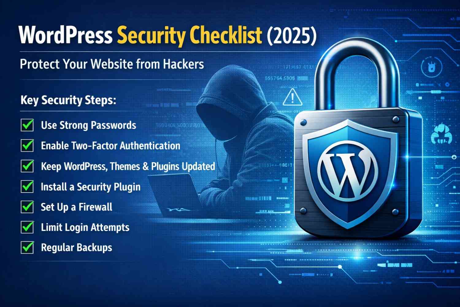 WordPress Security Checklist (2025) – Protect Your Website from Hackers & Malware