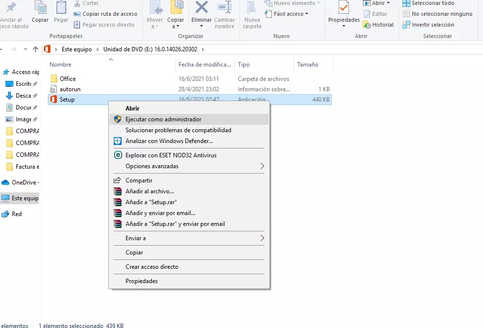 Instrucciones de instalación 7 EJECUTAR