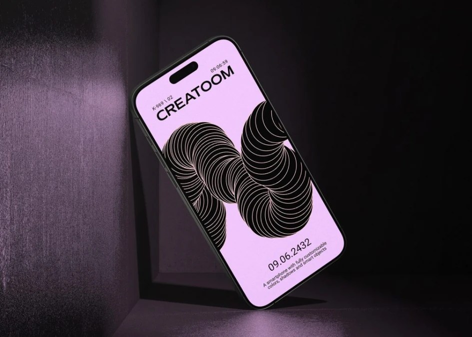 Modern iPhone UI Display