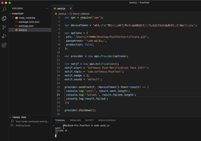 Sending Ios Push Notifications Using Nodejs By Jonathan Zufi Medium - Full HD Space Illustrations for Desktop