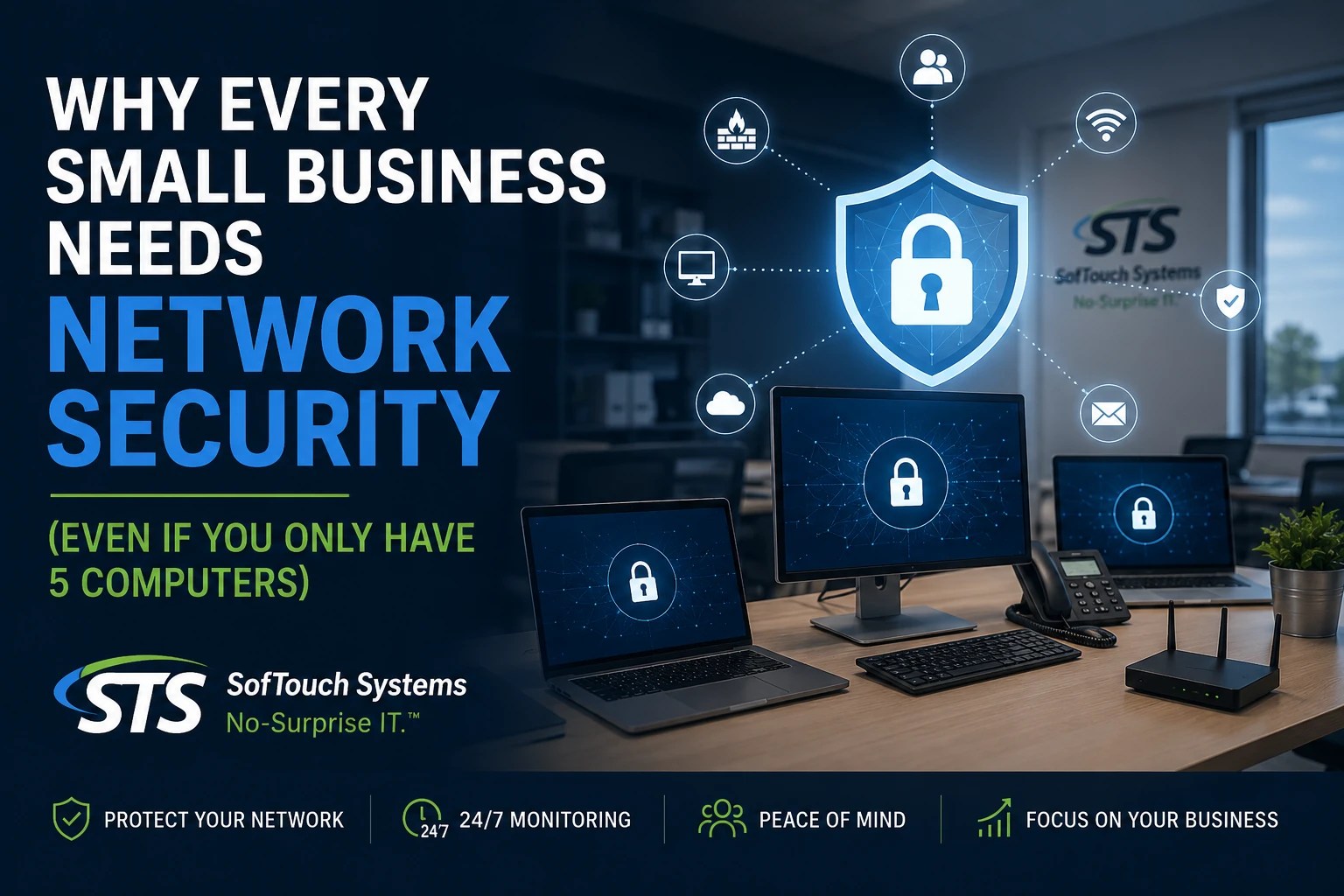 Why Every Small Business Needs Network Security (Even If You Only Have 5 Computers)