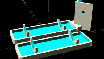 Sticky Sheet Cage - angle bracket - solid model