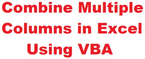 Excel Macro Class Stack Combine Multiple Columns Excel Vba Macro - Perfect Nature Design - Full HD