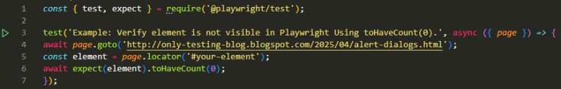 How To Check Element Is Not Visible In Playwright Software Testing - Ocean Picture Collection - HD Quality