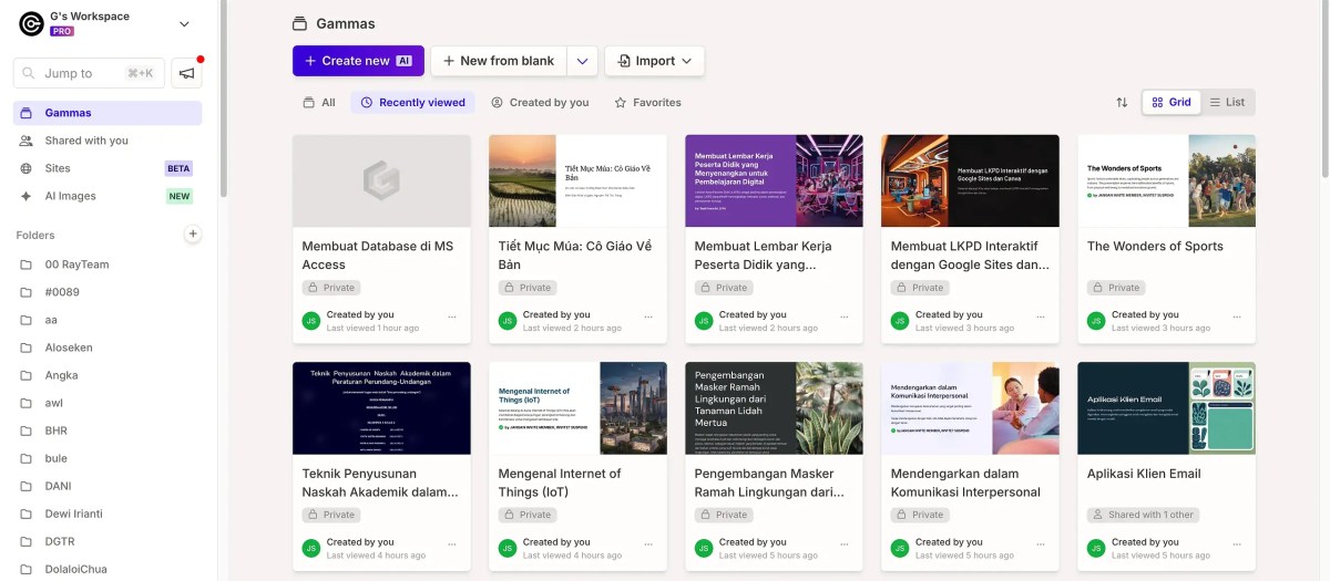 Mua Tài Khoản Gamma AI - Tạo Slide Trong 1 Click [Giá Tốt]