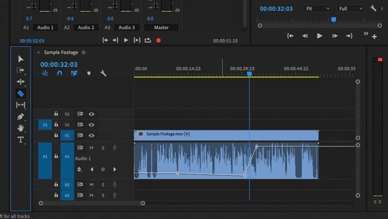 Không gian làm việc âm thanh trong Adobe Premiere Pro