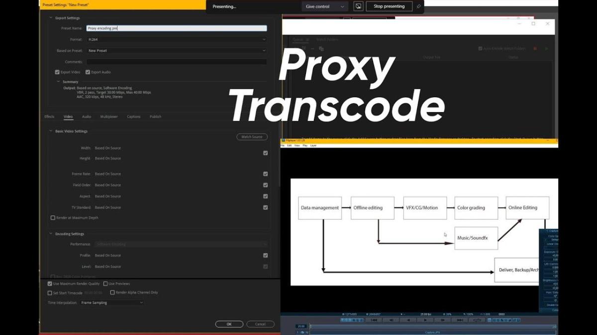 Quy trình làm việc với proxy trong Adobe Premiere Pro