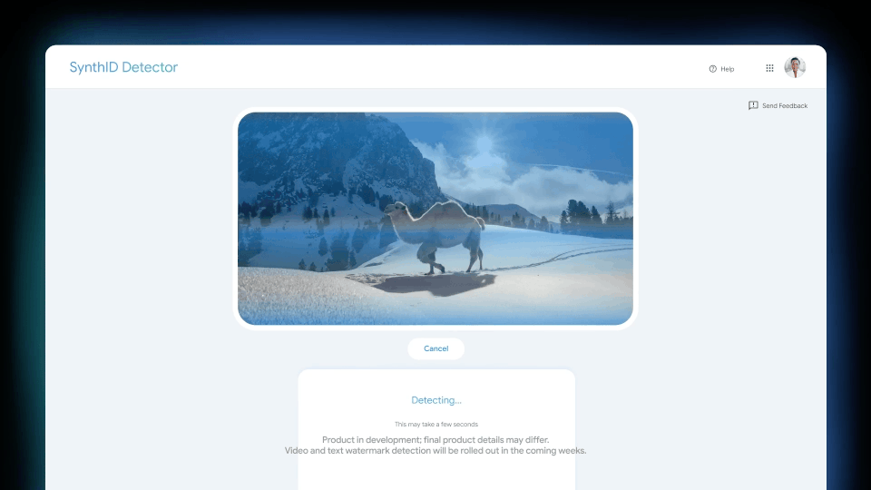 SynthID Detector can check media to see if it was generated with Google's  AI tools