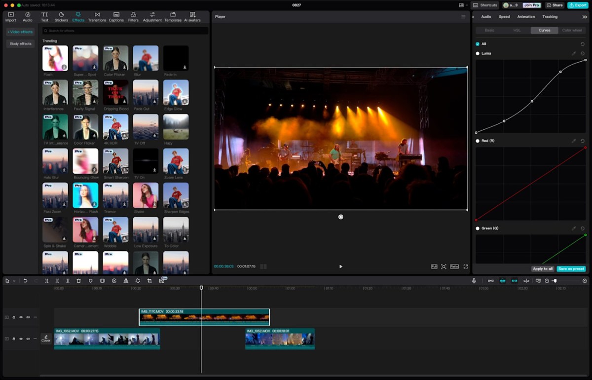 Phần mềm chỉnh video tốt hơn CapCut