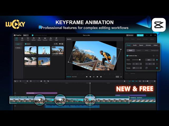 Xoay video động với Keyframe