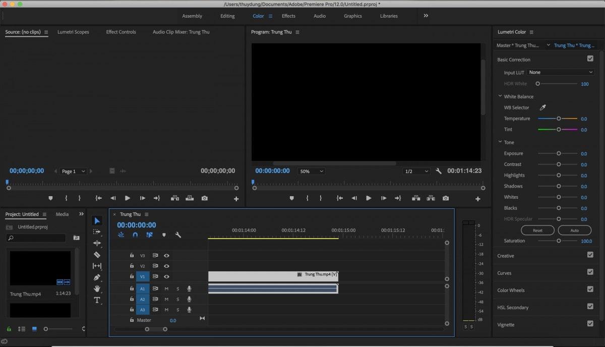 Tổng quan về bảng Lumetri Color trong Adobe Premiere Pro