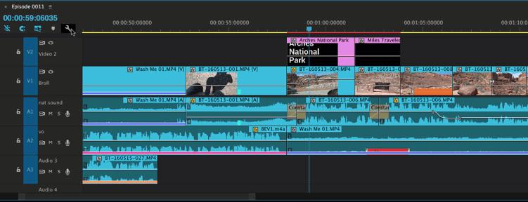 Giao diện Timeline Adobe Premiere Pro