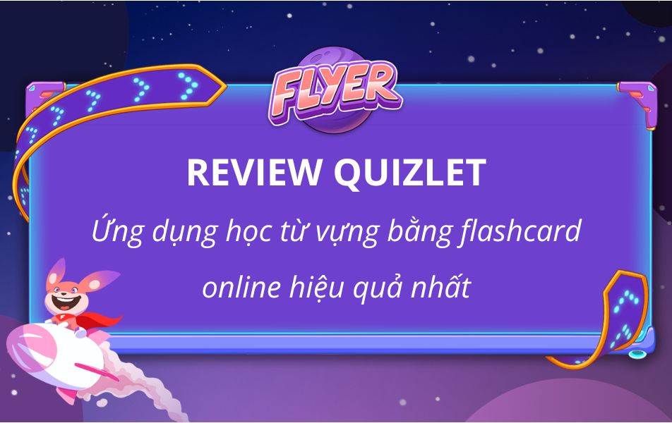 flashcard Quizlet với hình ảnh minh họa