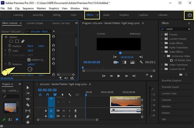 Lý do cần xoay clip trong Premiere