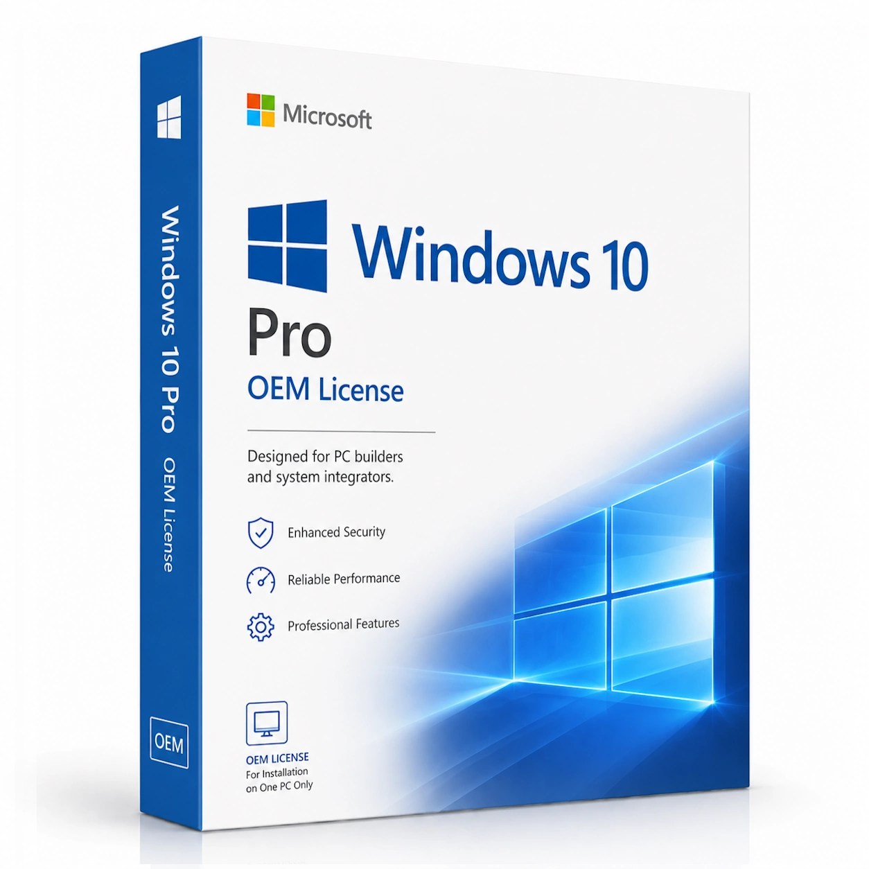 Microsoft Windows 10 Pro OEM License
