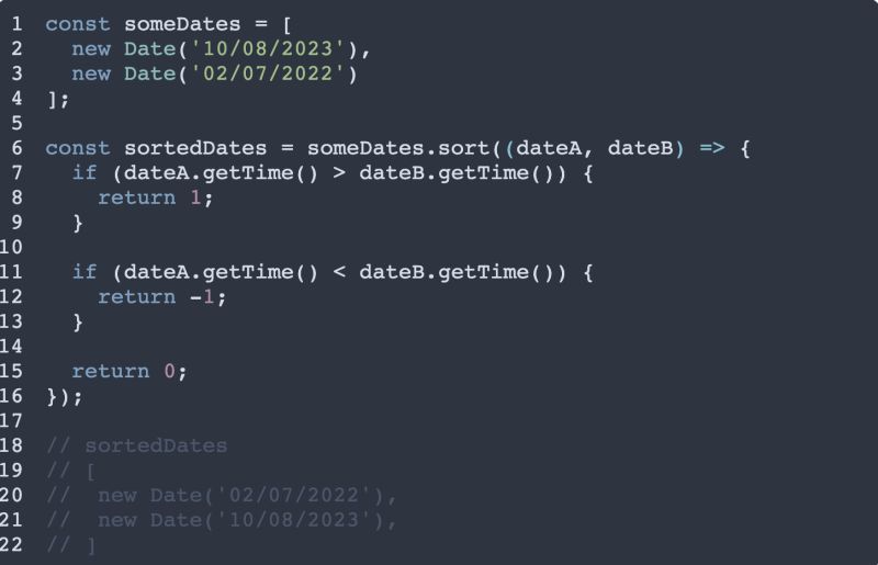 How to compare two dates in JavaScript | SoftwareShorts