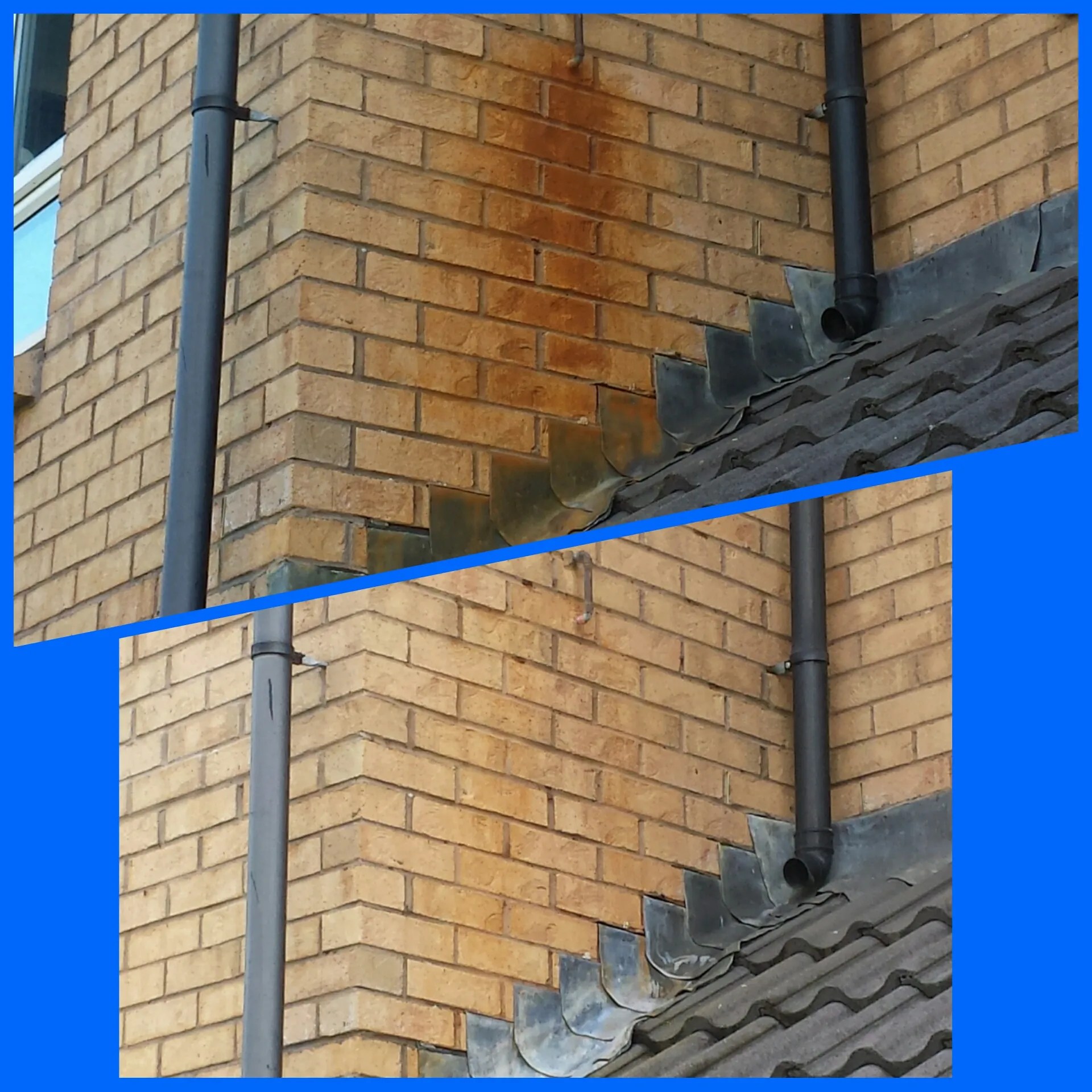 Read more about the article Central Heating  RUST mark Removal from exterior walls Scotland