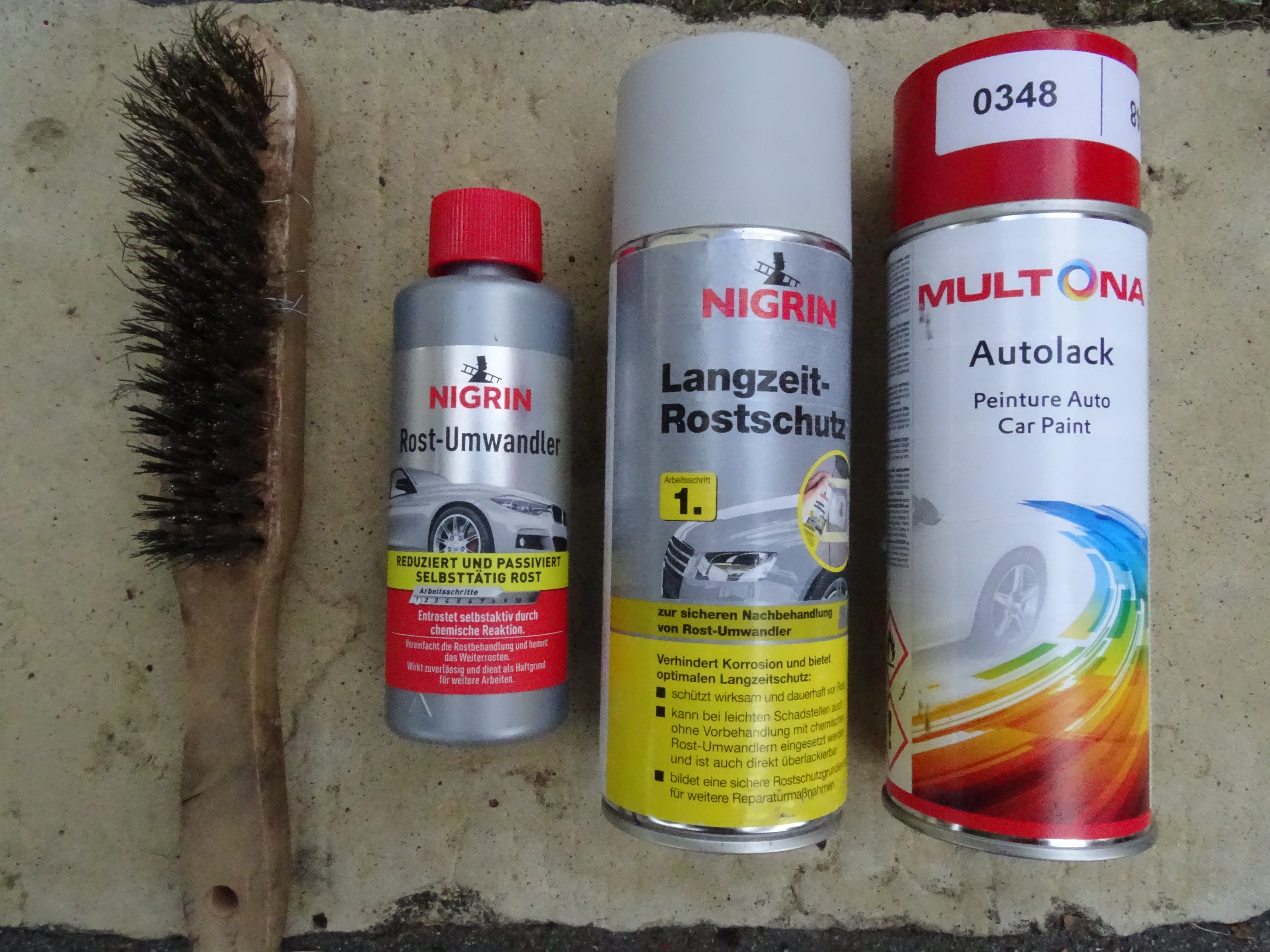 Rostentfernung/-Schutz Arbeitsmaterialien