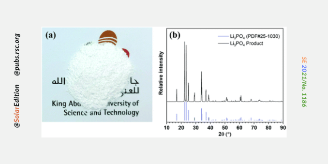 Fig.2: Lithium phosphate powder obtained from the test done on the device