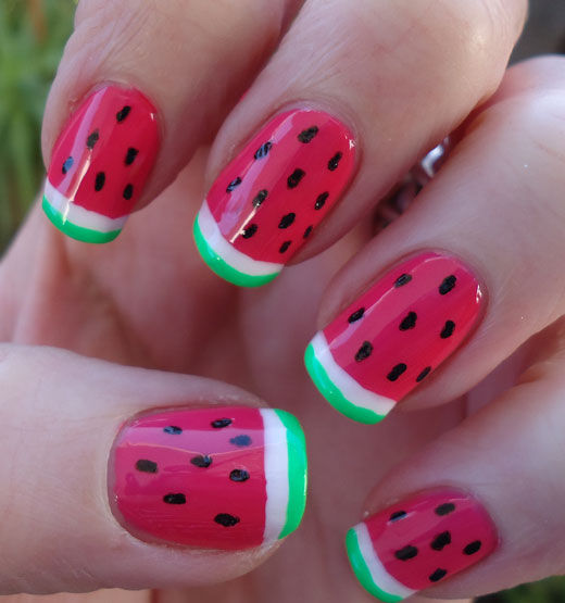 watermelon-nails