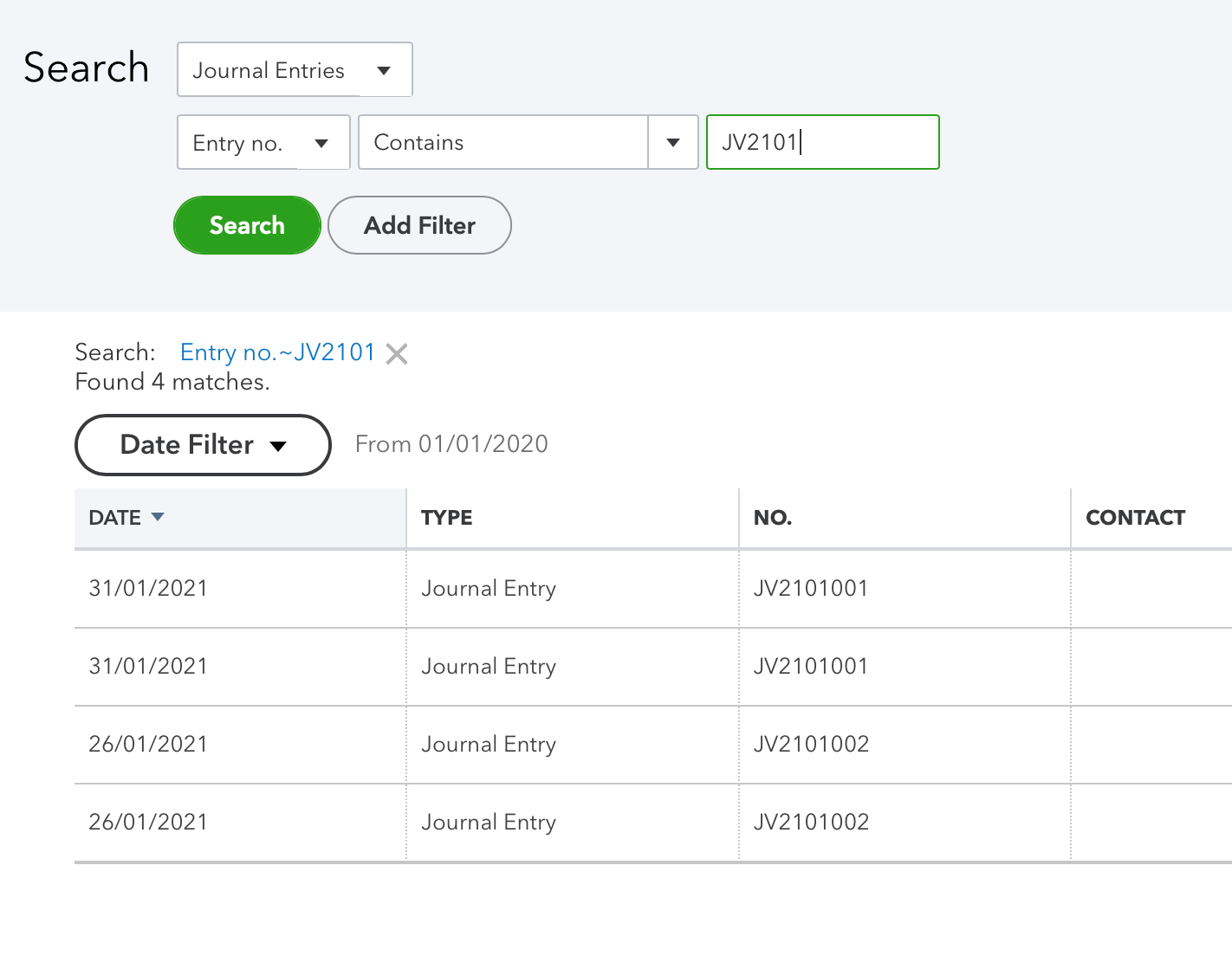 QuickBooks journal entry number – Solarsys