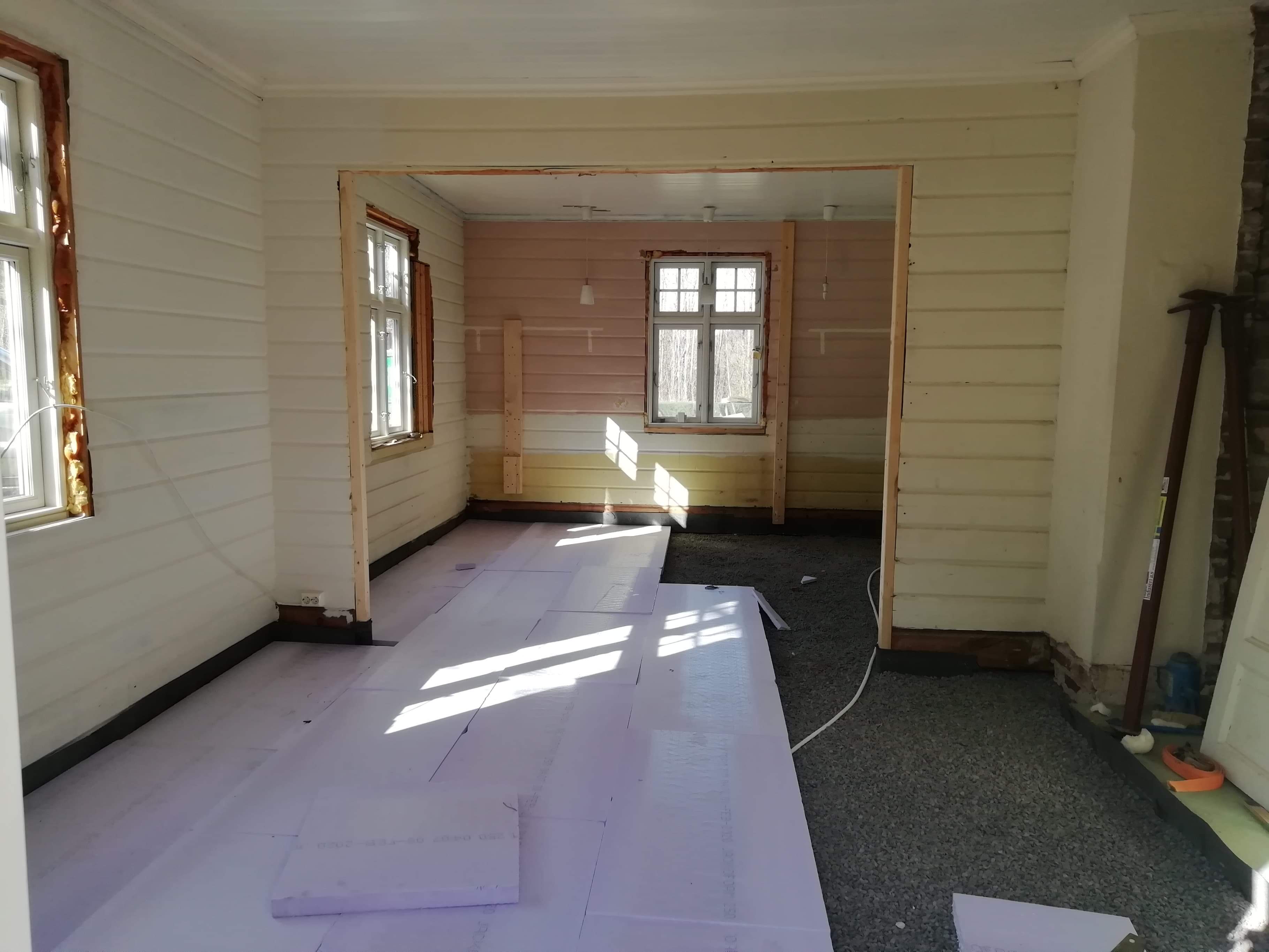 Isolering gulv kjøkken/stue