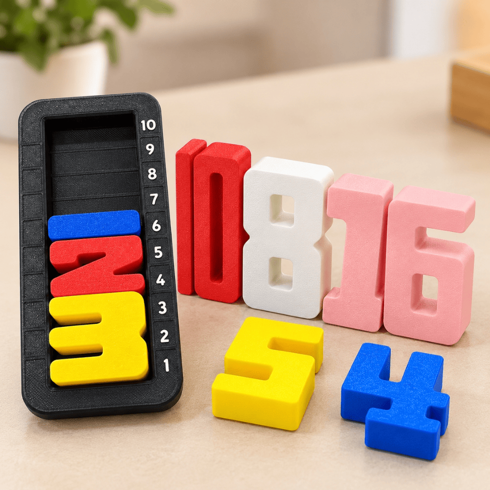 3D Printed Number Puzzle for Kids | Educational Number Learning Toy