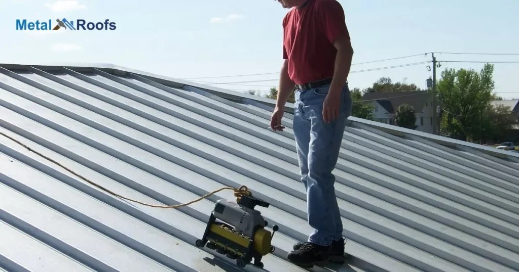 How to walk on metal roof without slipping?