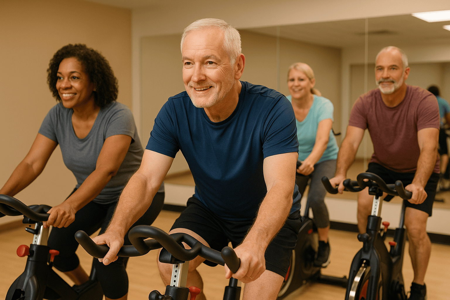 Why Indoor Cycling for Adults 55+ Works So Well
