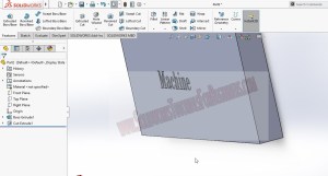How to Use SolidWorks Engrave Text on Part File Tutorial