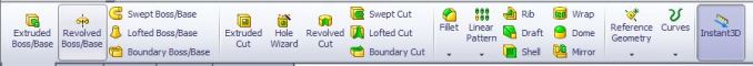 solidworks command manager features toolbar