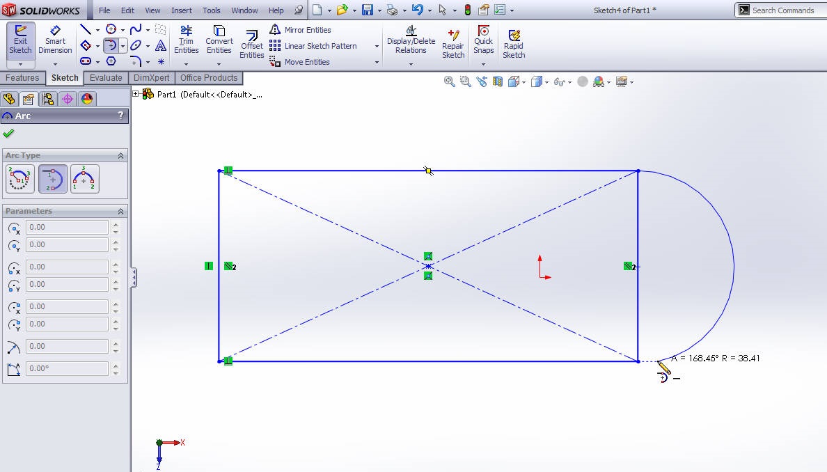 How to Use SolidWorks Arc Sketching Tool Step by Step Tutorial
