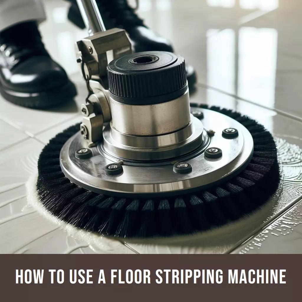 How to use a floor stripping machine