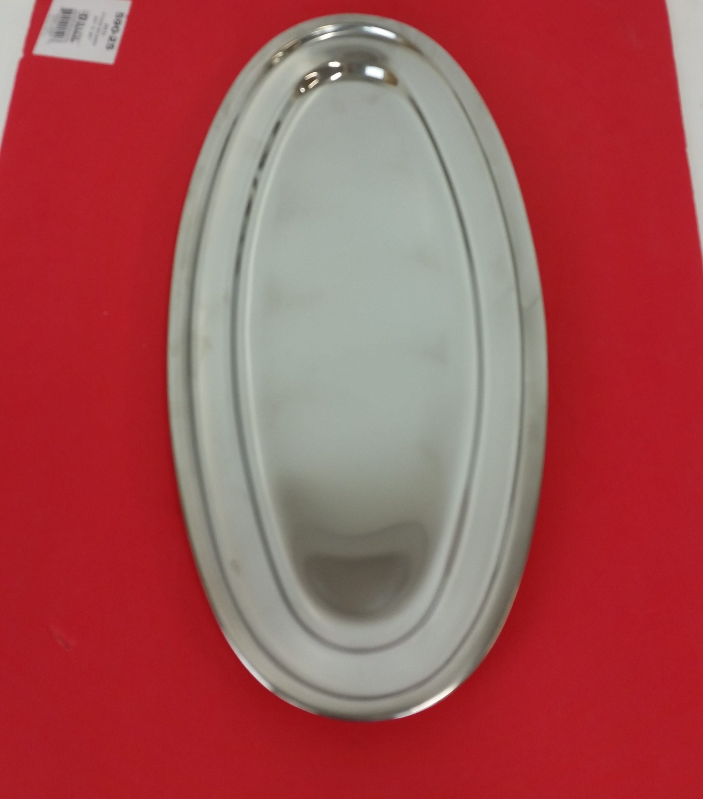 BANDEJA OVALADA 50CM ACERO INO