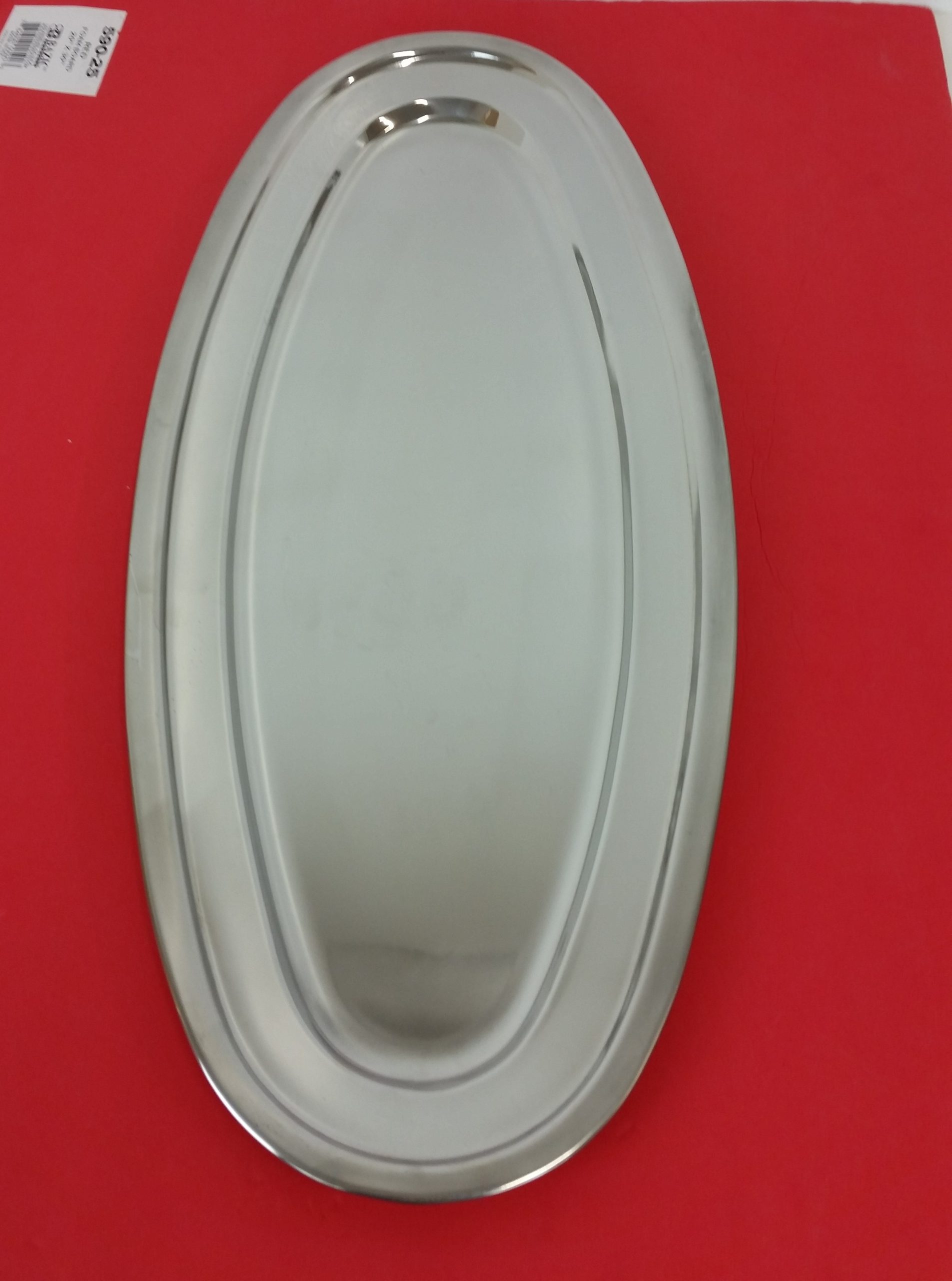BANDEJA OVALADA 55CM ACERO INO
