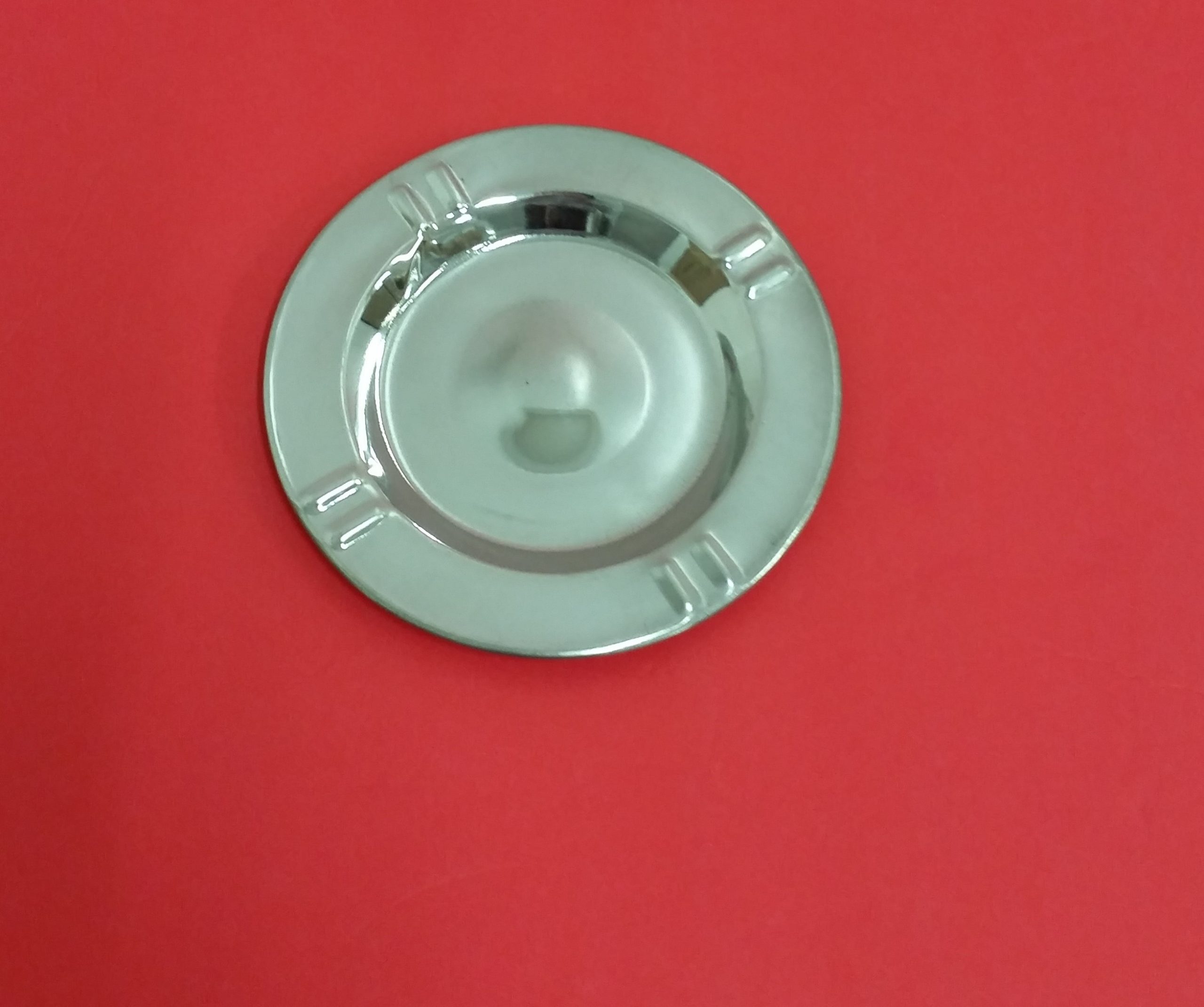 CENICERO REDONDO ACERO INOX.