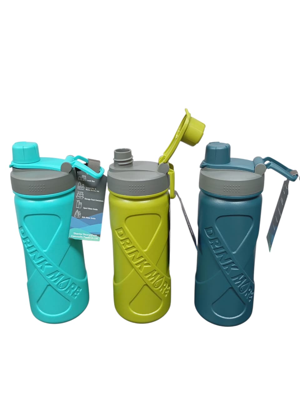 Botella plástica mate 700 ml, 4 colores surtidos
