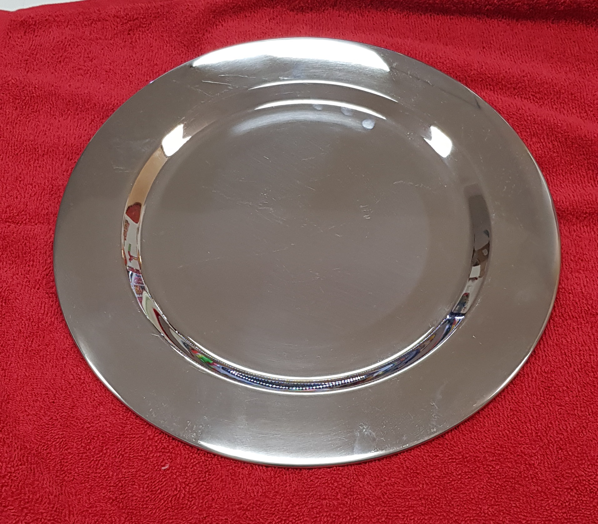 PLATO BASE ACERO INOX. 32cm